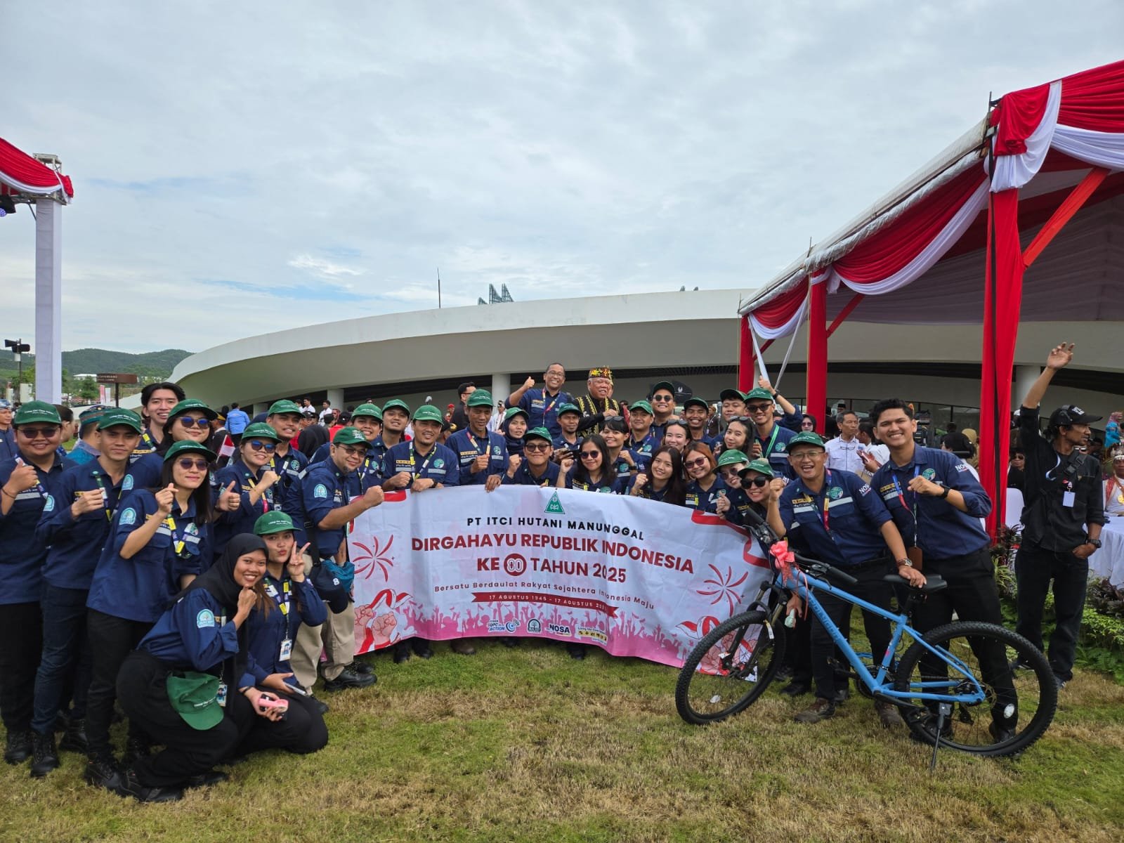 PT Itci Hutani Manunggal Mengikuti Upacara HUT RI Ke-80 Di Istana Garuda Ibu Kota Nusantara