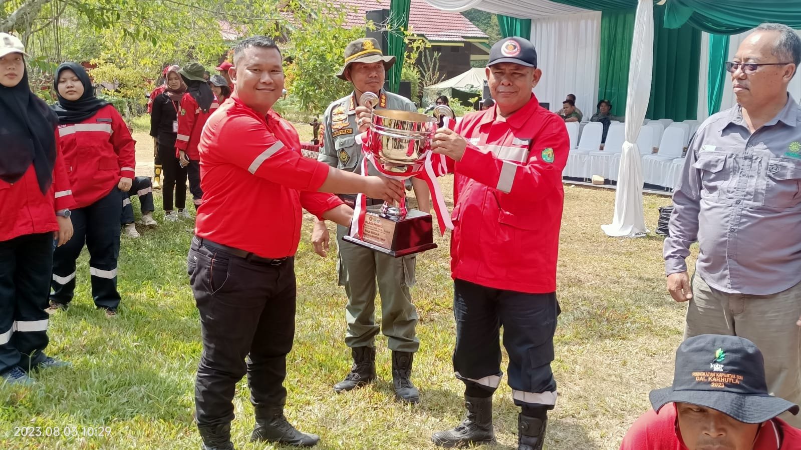 PT Itci Hutani Manunggal Berhasil Mempertahankan Juara Umum Dalam Rangka APEL SIAGA & GLADI POSKO Kebakaran Hutan dan Lahan Provinsi Kalimantan Timur pada tahun 2023
