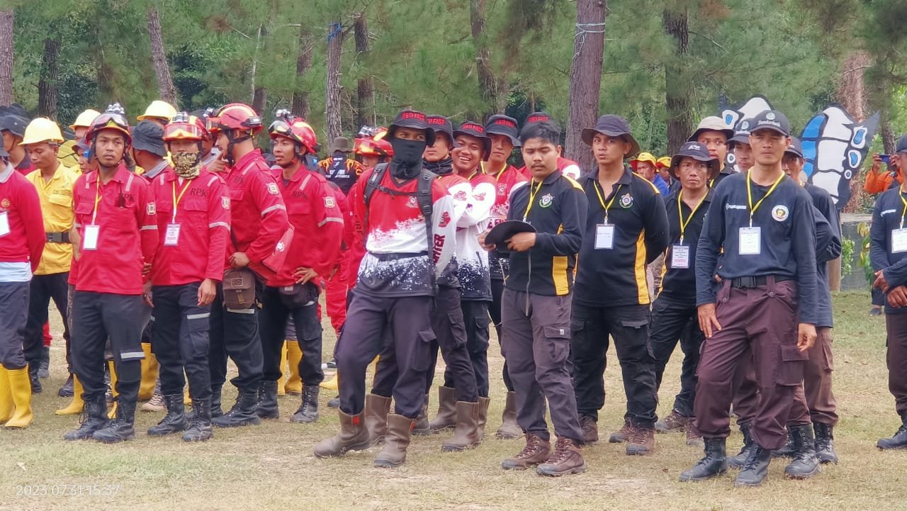 PT Itci Hutani Manunggal Berhasil Mempertahankan Juara Umum Dalam Rangka APEL SIAGA & GLADI POSKO Kebakaran Hutan dan Lahan Provinsi Kalimantan Timur pada tahun 2023